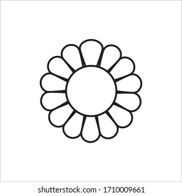 Flower Icon Design Vector Template