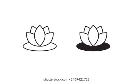 Flower icon design with white background stock illustration