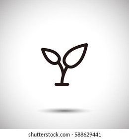 Flower icon. Ecology vector
