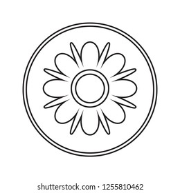 flower icon. Element of cyber security for mobile concept and web apps icon. Thin line icon for website design and development, app development