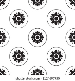flower icon. Element of flower icons for mobile concept and web apps. Pattern repeat seamless flower icon can be used for web and mobile apps on white background