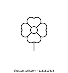 flower icon. Element of nature icon for mobile concept and web apps. Thin line flower icon can be used for web and mobile