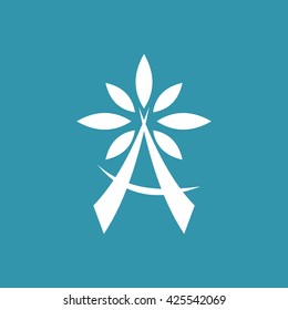 Flower Icon. Eps-10.