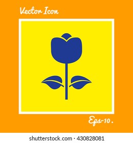 Flower Icon. Eps-10.