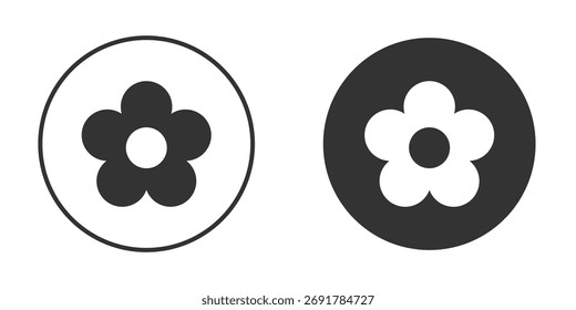 Ícone de flor. sinal plano preenchido para conceito móvel. Gráficos vetoriais