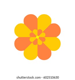 Flower icon, flat design