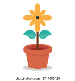 Icono de flores Vector de Ilustración de diseño plano