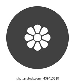 flower Icon, flat design style
