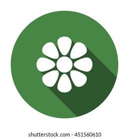 flower Icon, flat design style