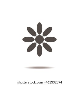 flower Icon, flat design style