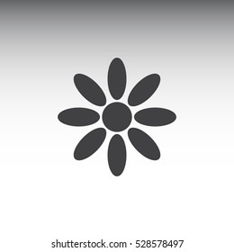 flower Icon, flat design style