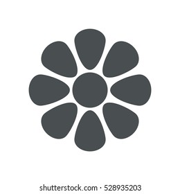 flower Icon, flat design style