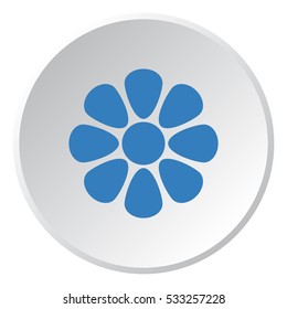 flower Icon, flat design style