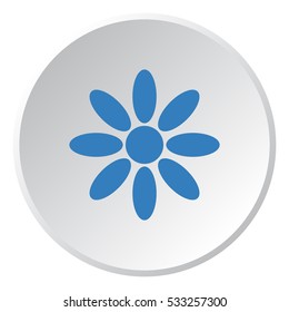 flower Icon, flat design style
