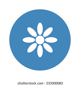 flower Icon, flat design style