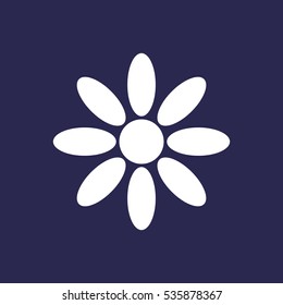 flower Icon, flat design style