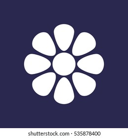 flower Icon, flat design style