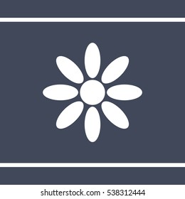 flower Icon, flat design style