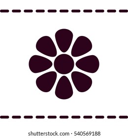 flower Icon, flat design style