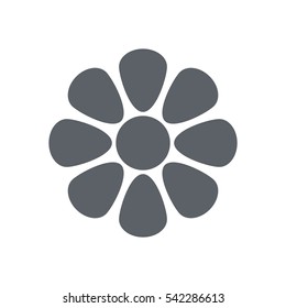 flower Icon, flat design style