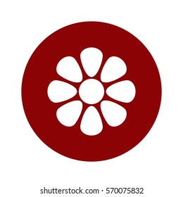 flower Icon, flat design style