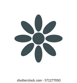 flower Icon, flat design style