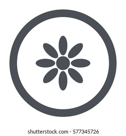 flower Icon, flat design style