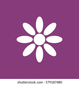 flower Icon, flat design style