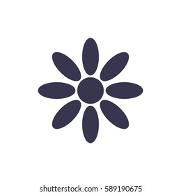 flower Icon, flat design style
