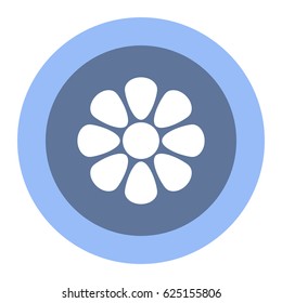 flower Icon, flat design style