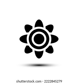 Flower icon. flat design vector illustration for web and mobile