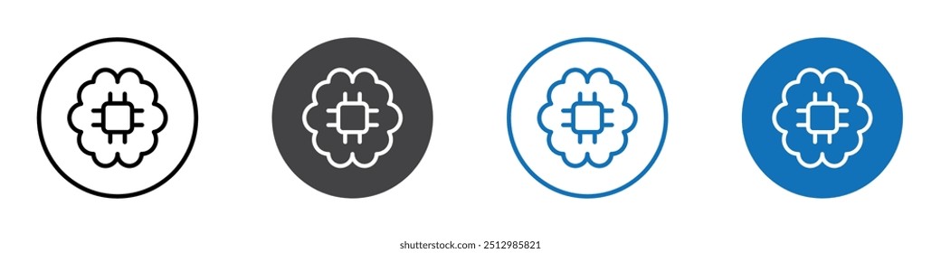 Conjunto de marcas de iconos editables planos de iconos de flores.