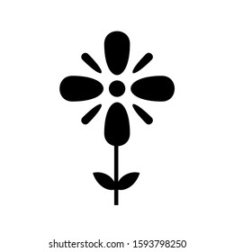 Flower icon flat. Illustration isolated vector sign symbol eps 10