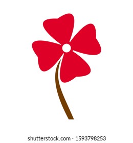 Flower icon flat. Illustration isolated vector sign symbol eps 10