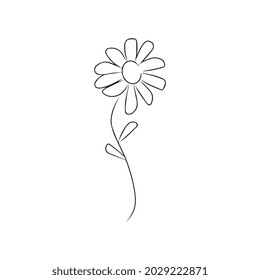 Flower icon flat. Illustration isolated vector sign symbol