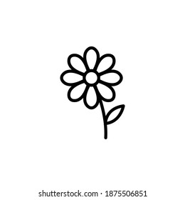 Icono de flor ilustración vectorial plana