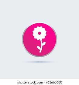 flower icon. garden sign