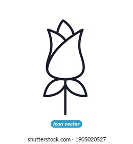 flower icon . happy romantic, valentine's day symbol vector illustration