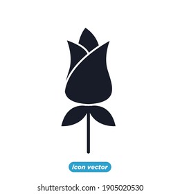 flower icon . happy romantic, valentine's day symbol vector illustration
