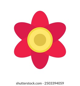 Flower icon illustrated on background