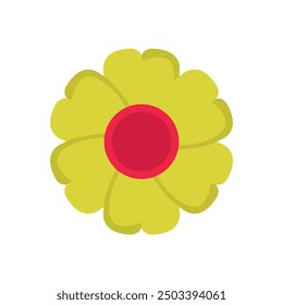 Flower icon illustrated on background