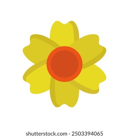 Flower icon illustrated on background