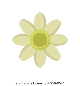 Flower icon illustrated on background