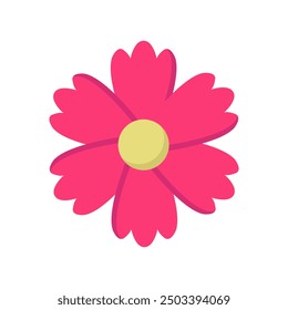 Flower icon illustrated on background
