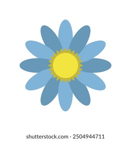 Flower icon illustrated on background