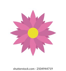 Flower icon illustrated on background