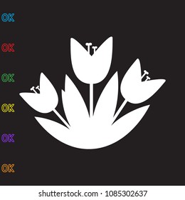 flower, icon illustration