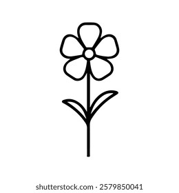 Flower Icon. Flower Illustration. Garden Decoration Plants.