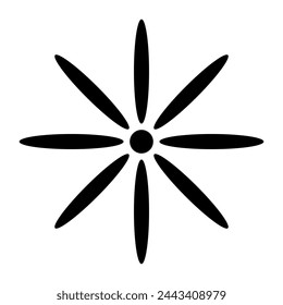 flower icon illustration isolated vector sign symbol