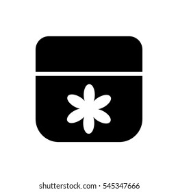 flower icon illustration isolated vector